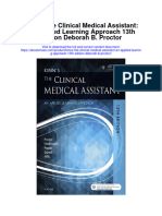 Download Kinns The Clinical Medical Assistant An Applied Learning Approach 13Th Edition Deborah B Proctor full chapter
