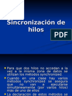 Sincronización de Hilos-2