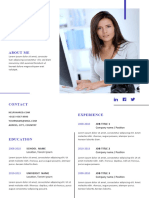 Modern Curriculum Vitae Template 2