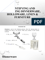 Identifying and Selecting Dinnerware, Holloware, Linen & Furniture (FBS M4)