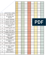 Gradebook Worksheet in Yellow Simple Style