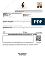 Datos Generales Del Mineral Transportado: Escanee El Código QR para Verificar La Autenticidad Del Formulario