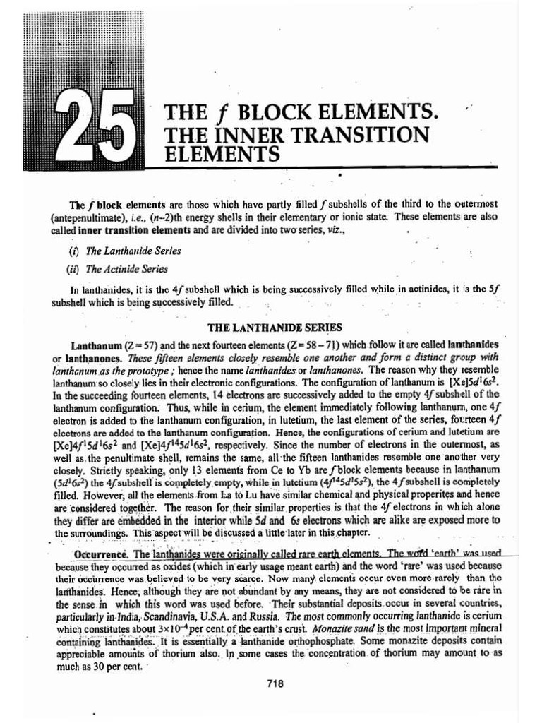 Lanthanides And Actinides Pdf