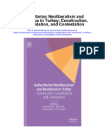 Authoritarian Neoliberalism and Resistance in Turkey Construction Consolidation and Contestation Full Chapter