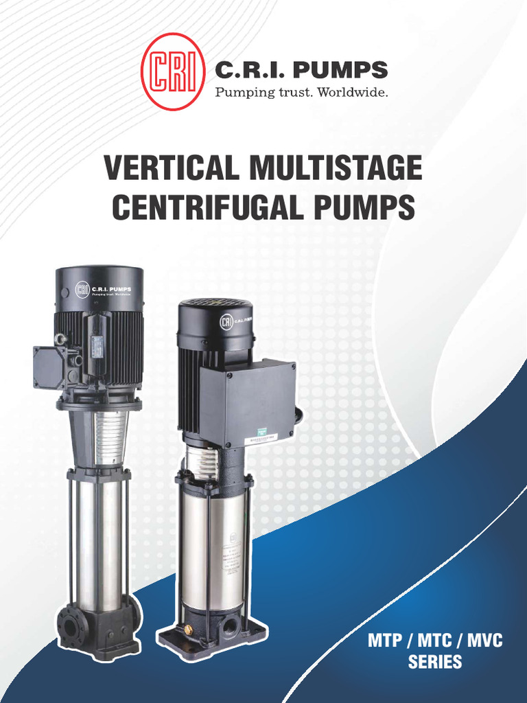 Vertical Multistage Centrifugal Pumps | PDF | Pump | Electric Motor