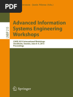 Advanced Information Systems Engineering Workshops: Anne Persson Janis Stirna