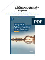 Download Sydney And Its Waterway In Australian Literary Modernism 1St Edition Meg Brayshaw full chapter