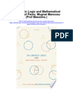 Syllogistic Logic and Mathematical Proof Prof Paolo Mugnai Mancosu Prof Massimo Full Chapter