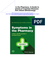 Symptoms in The Pharmacy A Guide To The Management of Common Illnesses 9Th Edition Alison Blenkinsopp Full Chapter