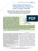RF Energy Harvesting Techniques For Battery-Less Wireless Sensing Industry 4.0 and Internet of Things A Review