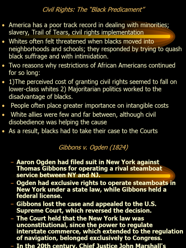 Chapter 19 Civil Rights | PDF | Plessy V. Ferguson | Litigation