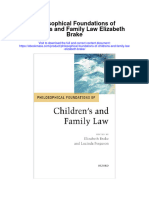 Philosophical Foundations of Childrens and Family Law Elizabeth Brake All Chapter