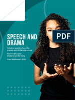 Speech and Drama Syllabus Specs - ONLINE