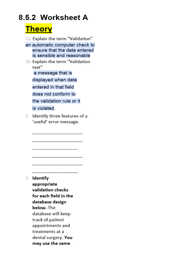 Validation Rules for Patient Database | PDF | Databases | Information ...