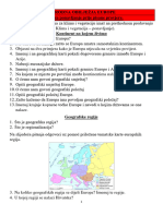 12. Prirodna obilježja Europe - tematsko ponavljanje