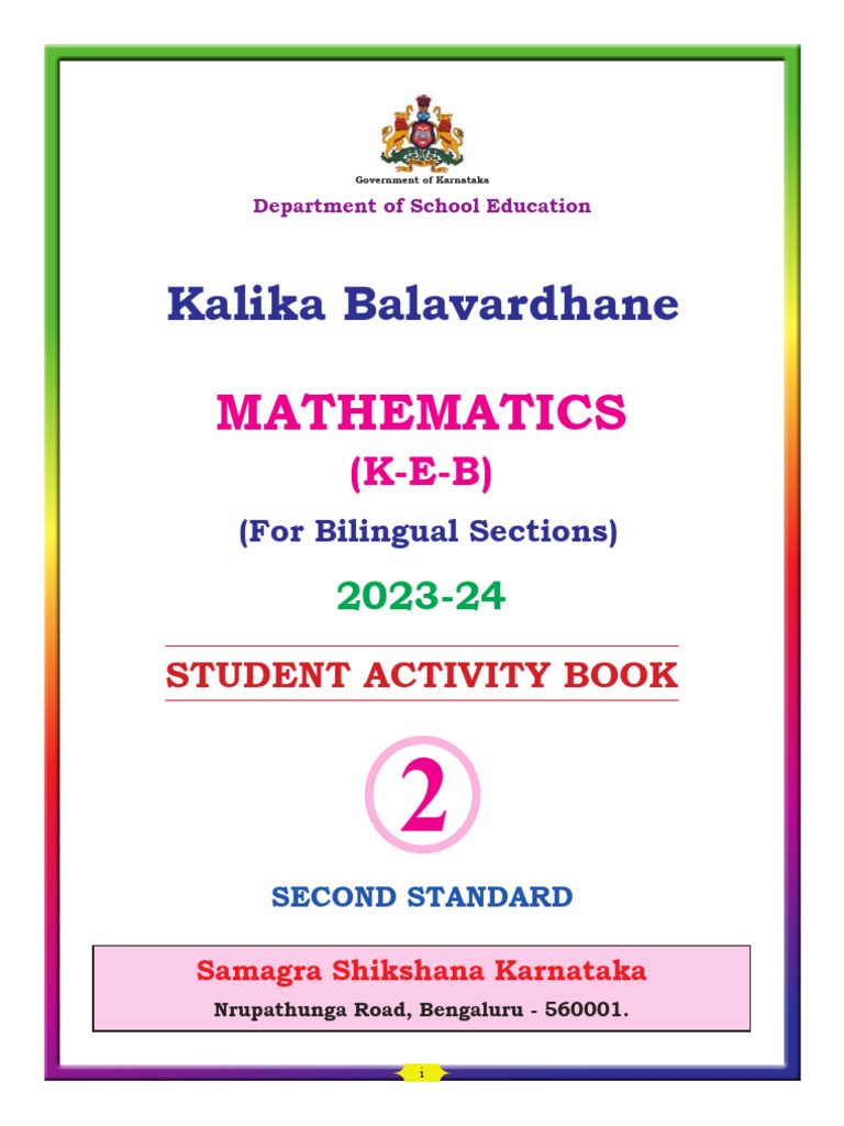 2ndMathsEngKEB KBV | PDF
