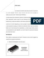 Conexión y funcionamiento de la ALU 74LS181