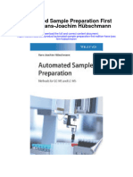 Automated Sample Preparation First Edition Hans Joachim Hubschmann Full Chapter