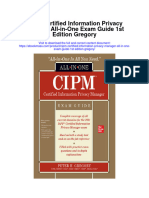 Cipm Certified Information Privacy Manager All in One Exam Guide 1St Edition Gregory Full Chapter