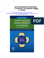 Download Knowledge Development In Nursing Theory And Process 11Th Edition Peggy L Chinn full chapter