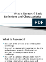 What Is Research