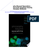 Philosophy Beyond Spacetime Implications From Quantum Gravity Christian Wuthrich All Chapter