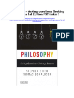 Download Philosophy Asking Questions Seeking Answers 1St Edition F3Thinker all chapter