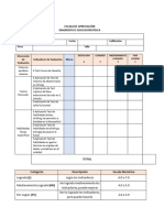 Escala de Apreciación Diagnostico