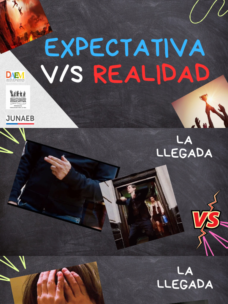 Expectativa vs Realidad Escolar 2024 | PDF | Crecimiento personal y ...