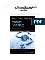The Wiley Blackwell Companion To Medical Sociology William C Cockerham All Chapter