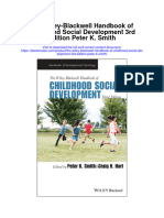 Download The Wiley Blackwell Handbook Of Childhood Social Development 3Rd Edition Peter K Smith all chapter