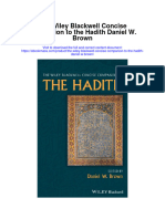 Download The Wiley Blackwell Concise Companion To The Hadith Daniel W Brown all chapter