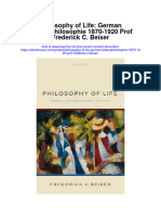 Philosophy of Life German Lebensphilosophie 1870 1920 Prof Frederick C Beiser All Chapter