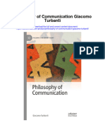 Download Philosophy Of Communication Giacomo Turbanti all chapter
