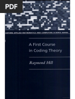 (Oxford Applied Mathematics and Computing Science Series) Raymond Hill - A first course in coding theory-Clarendon Press (1997)