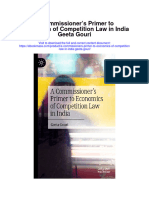 Download A Commissioners Primer To Economics Of Competition Law In India Geeta Gouri full chapter