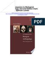 A Companion To Biological Anthropology 2Nd 2Nd Edition Clark Spencer Larsen Full Chapter