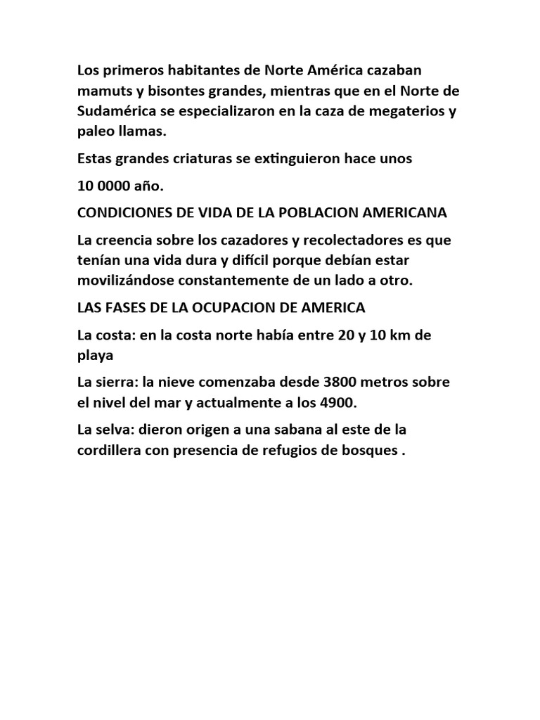 Los Primeros Habitantes de Norte América Cazaban Mamuts y Bisontes ...