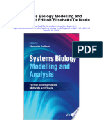 Systems Biology Modelling and Analysis 1St Edition Elisabetta de Maria Full Chapter