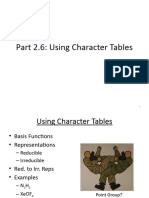 6 CHM 5710 Using Character Tables
