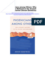 Phoenicians Among Others Why Migrants Mattered in The Ancient Mediterranean Denise Demetriou All Chapter