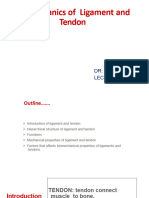 Biomechanics of Ligament and Tendon: DR: Maryam Memon Lecturer: Abiprs