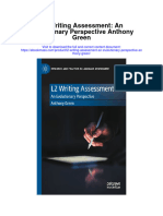 L2 Writing Assessment An Evolutionary Perspective Anthony Green Full Chapter