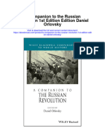 A Companion To The Russian Revolution 1St Edition Edition Daniel Orlovsky Full Chapter