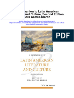 Download A Companion To Latin American Literature And Culture Second Edition Sara Castro Klaren full chapter