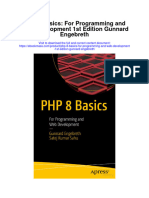 Download Php 8 Basics For Programming And Web Development 1St Edition Gunnard Engebreth all chapter