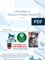 my internship at district 4 public health  1 