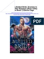 Download The Wolfs Bullied Bride Enemies To Lovers Shifter Romance Rose Valley Wolves Book 7 Electra Cage all chapter