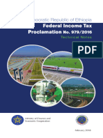 Technical Note - Income Tax Proclamation No. 979-2016
