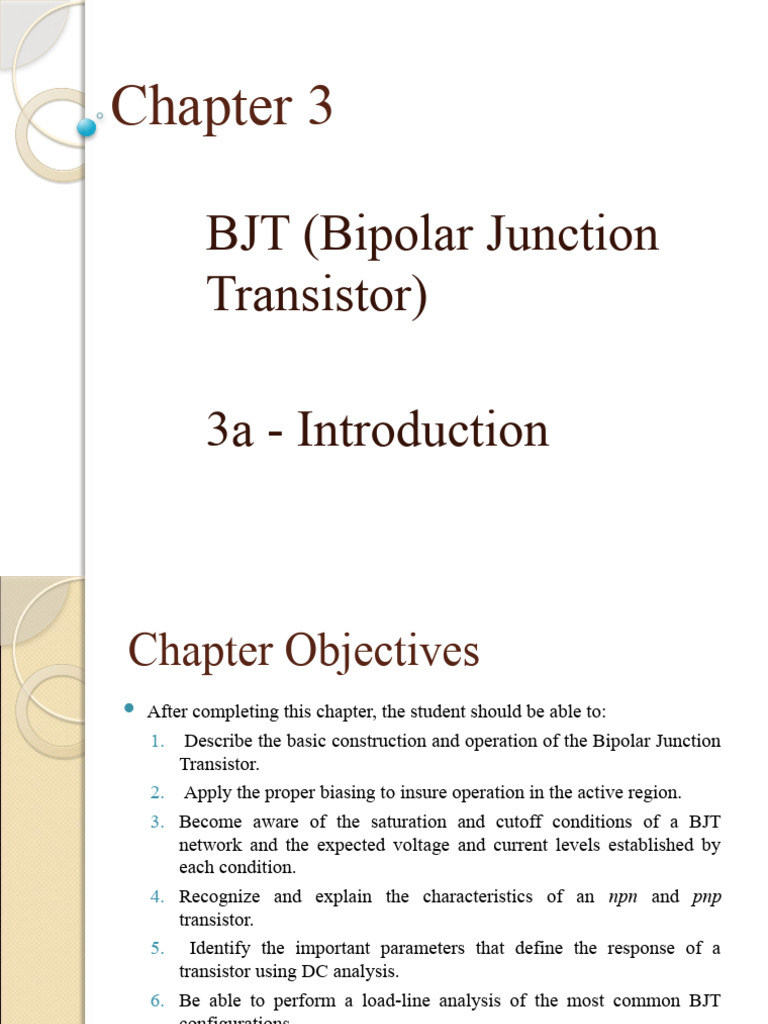 3a BJT Introduction | PDF | Bipolar Junction Transistor | Electronic ...